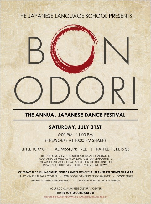 Bon Odori Flyer