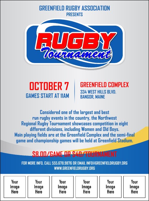 Rugby Tournament 2 Image Flyer