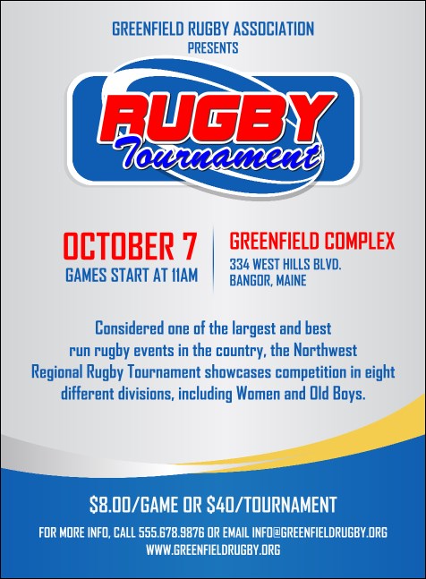 Rugby Tournament 2 Invitation