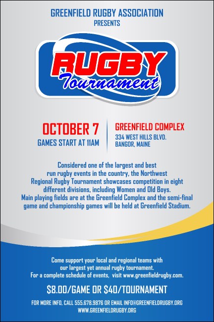 Rugby Tournament 2 Poster