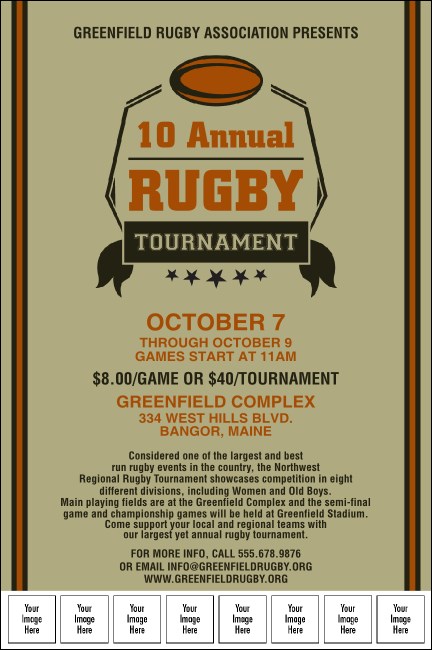 Rugby Tournament Image Poster
