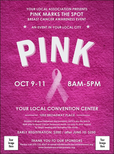 Breast Cancer Pink Ribbon Flyer