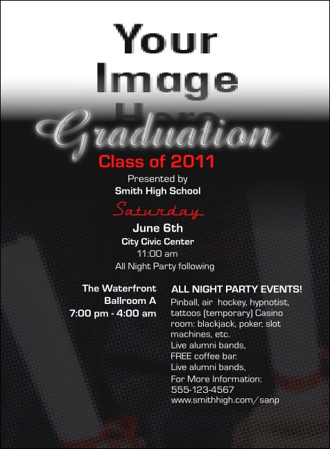 Graduation Diploma Upload Image Invitation Product Front