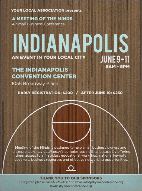 Indianapolis Basketball Flyer