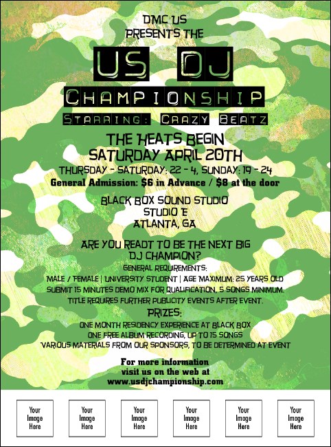 Camouflage Flyer Product Front