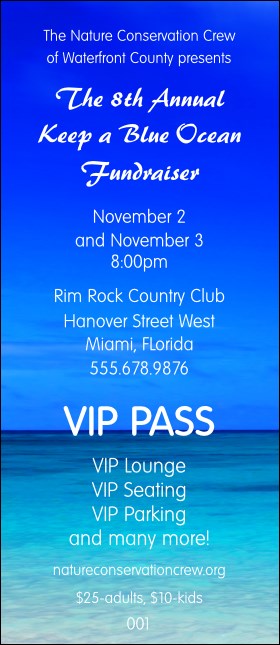 Nature Series - Blue Ocean VIP Pass