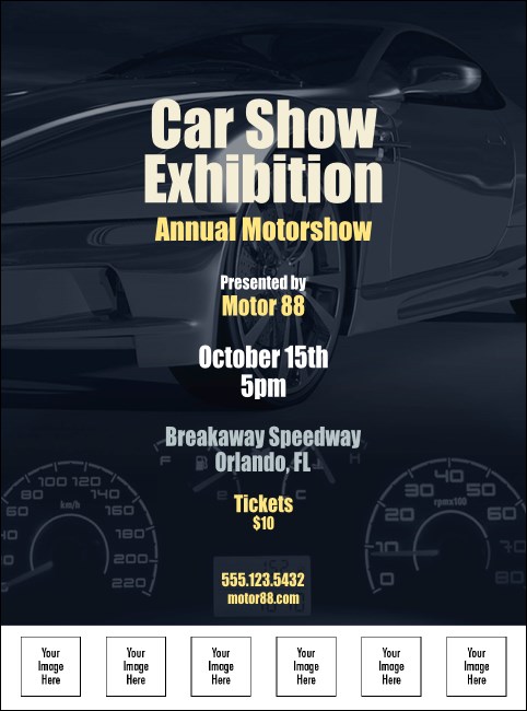 Car Show Speed Dial Flyer Product Front
