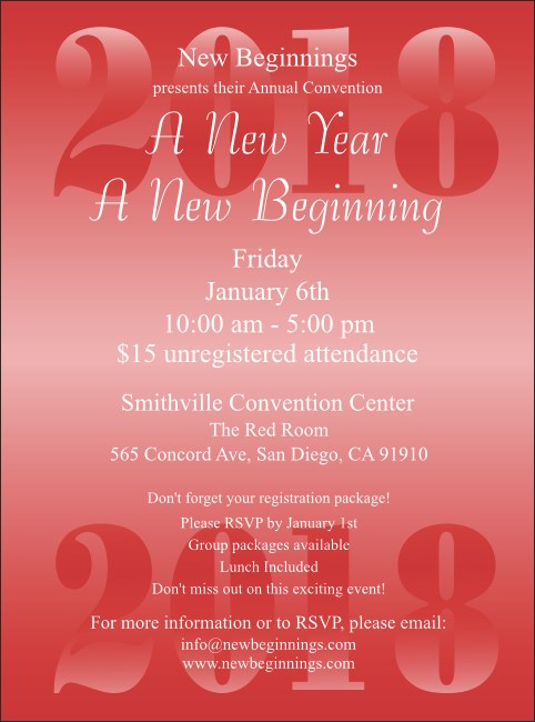 Year Flyer (Red)