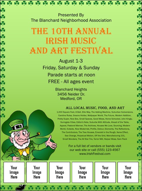 St Patrick's Day Colored Flyer
