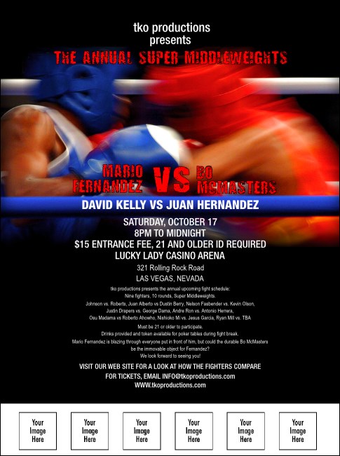 Boxing Event Flyer