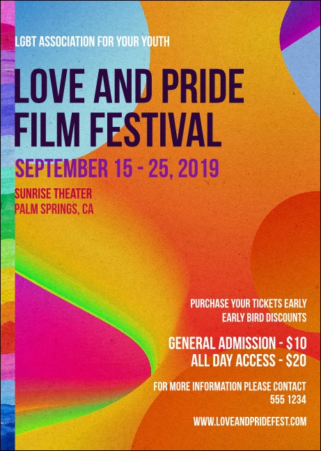 LGBT Film Festival Club Flyer Product Front