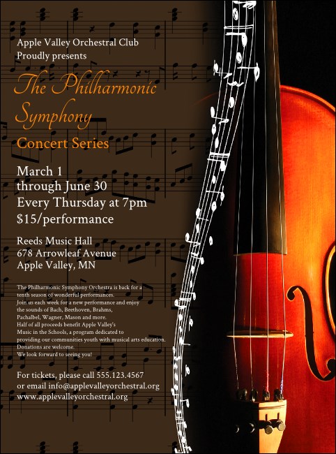 Symphony Flyer Product Front