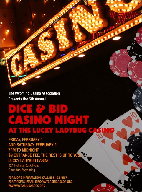 Casino Night Flyer