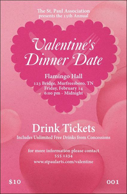 Valentine's Dinner Date  Drink Ticket