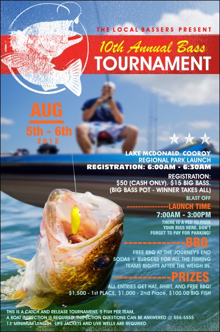 Bass Fishing Tournament Poster