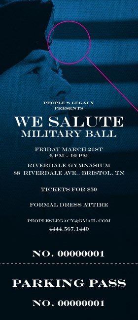 Military Ball - The Salute Hang Tag