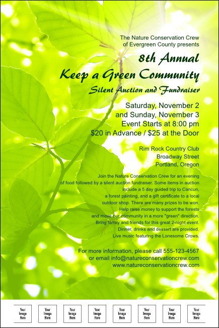 Nature Series - Green Leaves Flyer Product Front