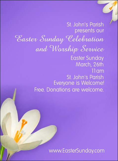 Easter Lily Invitation