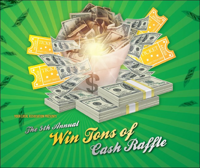 Cash Raffle Green Facebook Post