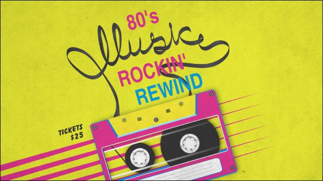 80s Music Facebook Event Cover