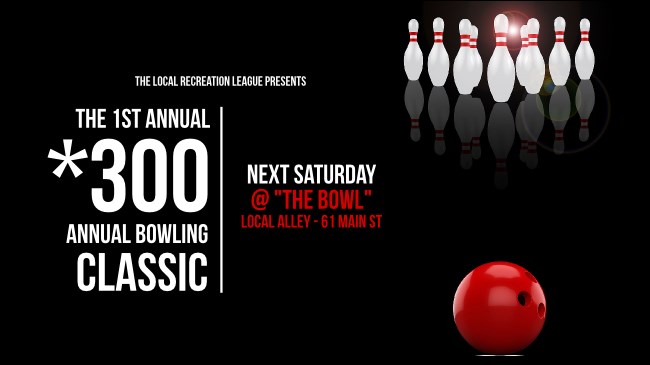Bowling Classic Facebook Event Cover