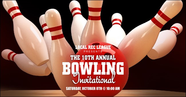 Bowling League Facebook Ad