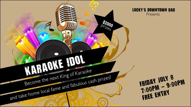 Karaoke Facebook Event Cover
