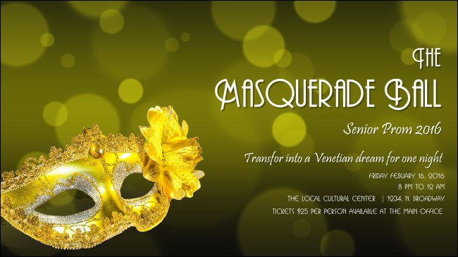 Masquerade Ball Facebook Event Cover