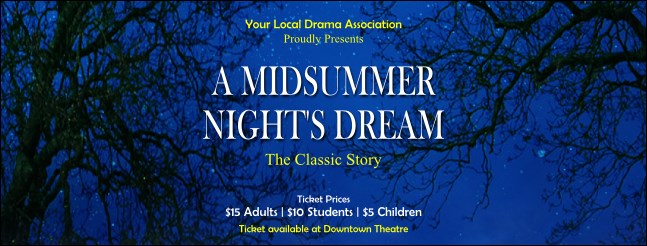 Midsummer Night's Dream Facebook Cover