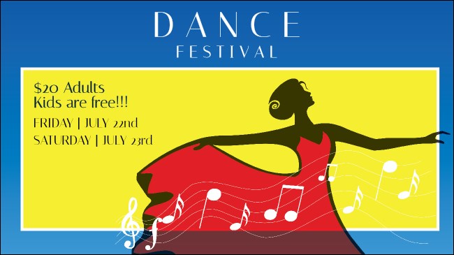 Dance Festival Facebook Event Cover