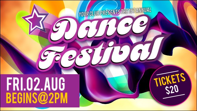 Disco Dance Festival Facebook Event Cover
