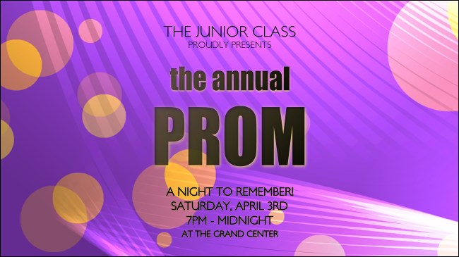 Prom Limo Facebook Event Cover