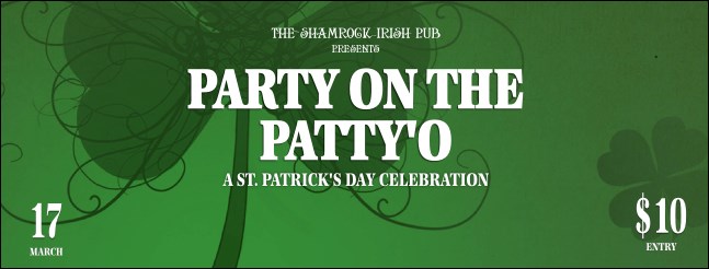 St. Patrick's Day Shamrock Facebook Cover