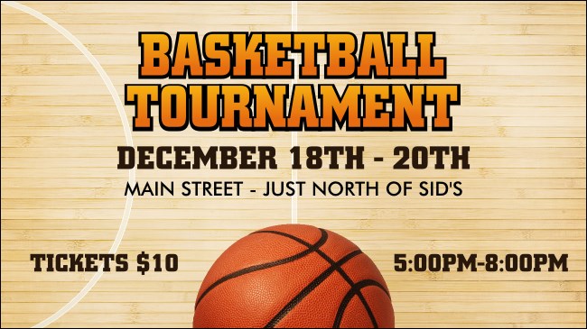 Basketball Court Facebook Event Cover