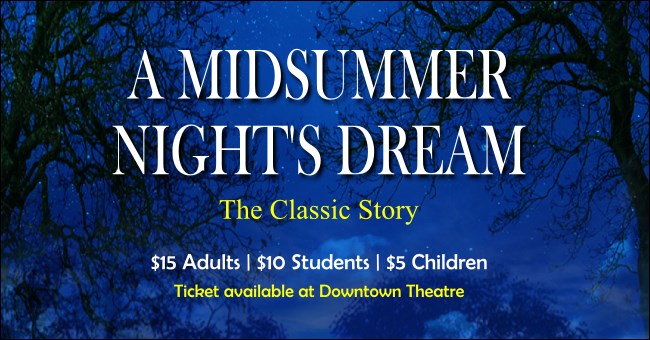 Midsummer Night's Dream Facebook Ad