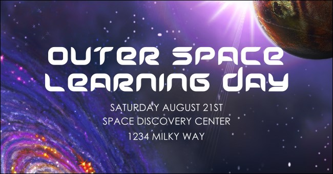 Outer Space Facebook Ad
