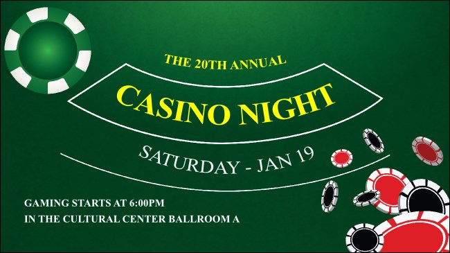 Casino Chips Facebook Event Cover