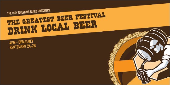 Beer Festival - Artisan Twitter Ad