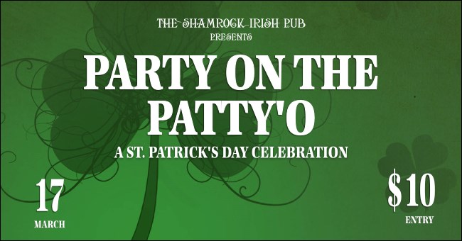 St. Patrick's Day Shamrock Twitter Post