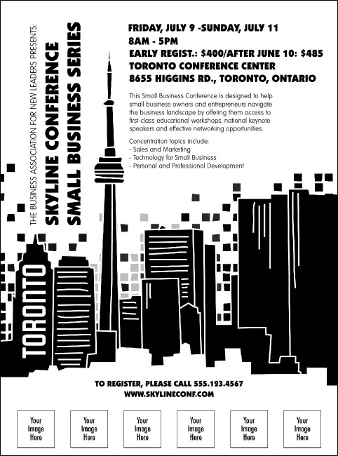 Toronto Flyer (Black & white) Product Front