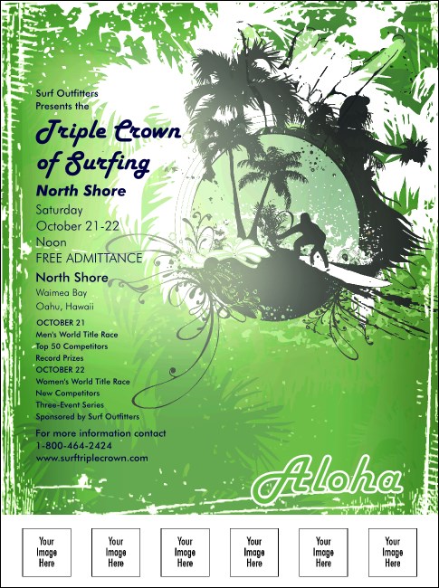 Aloha Flyer with Image Upload Product Front