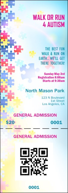 Puzzle QR Event Ticket