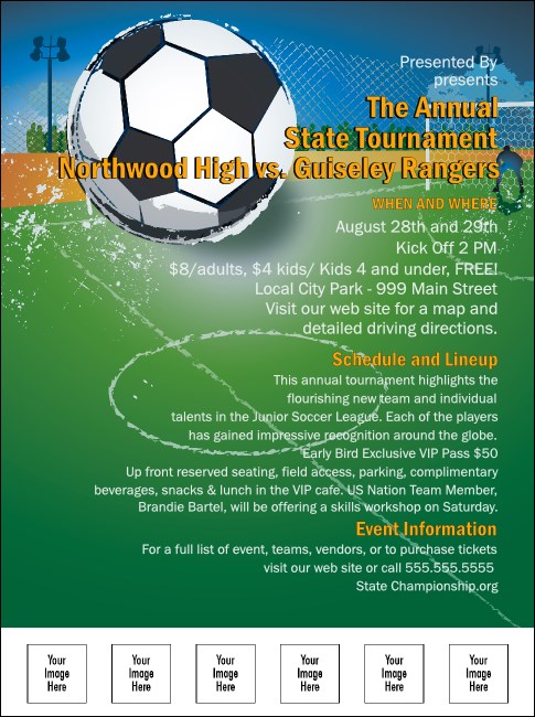Soccer Flyer Product Front