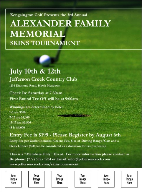 Golf Photo Logo Flyer