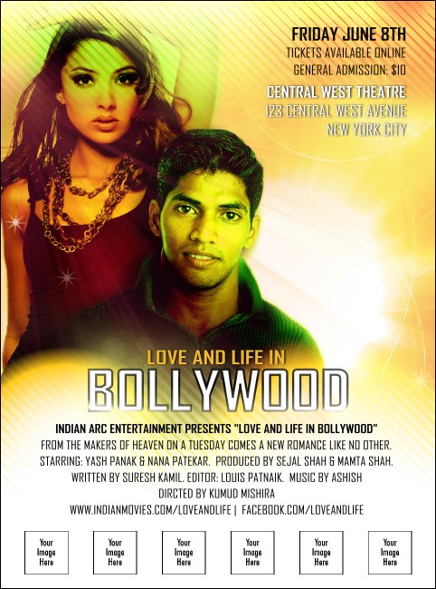 Bollywood Logo Flyer Product Front