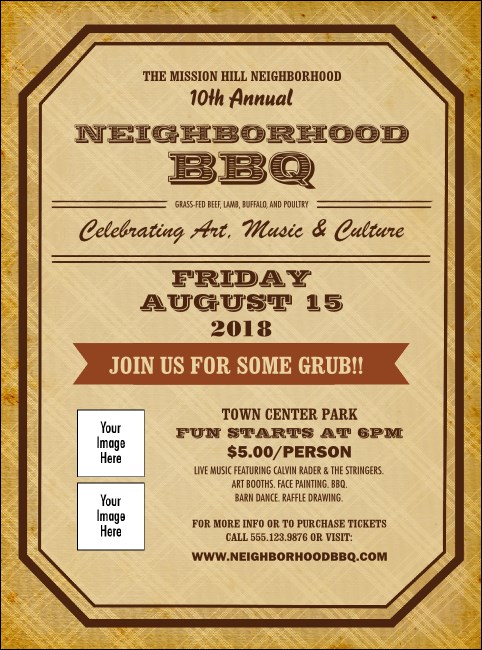 BBQ Vintage Logo Flyer