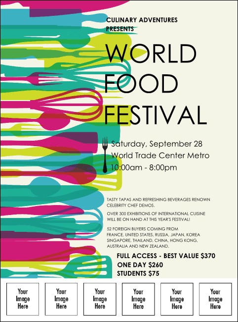 World Food Festival is a FREE update that adds new levels, chefs