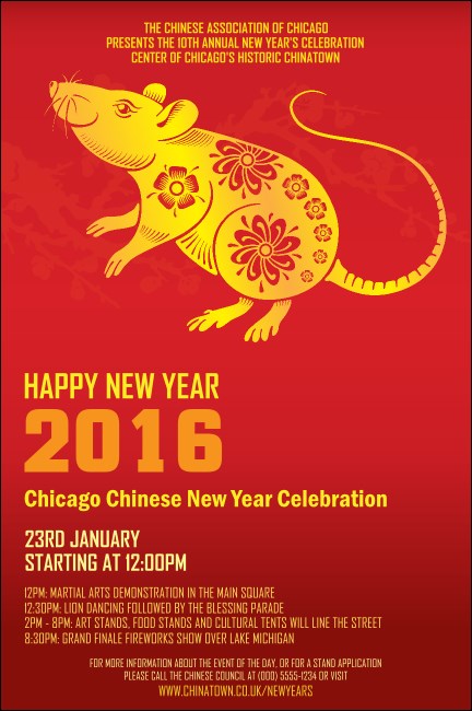 Chinese New Year Rat Poster