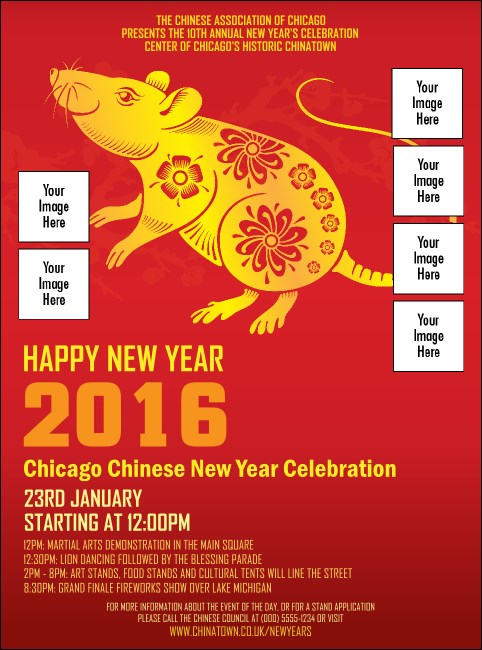 Chinese New Year Rat Flyer