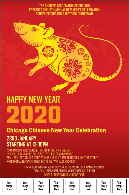 Chinese New Year Rat Poster Product Front